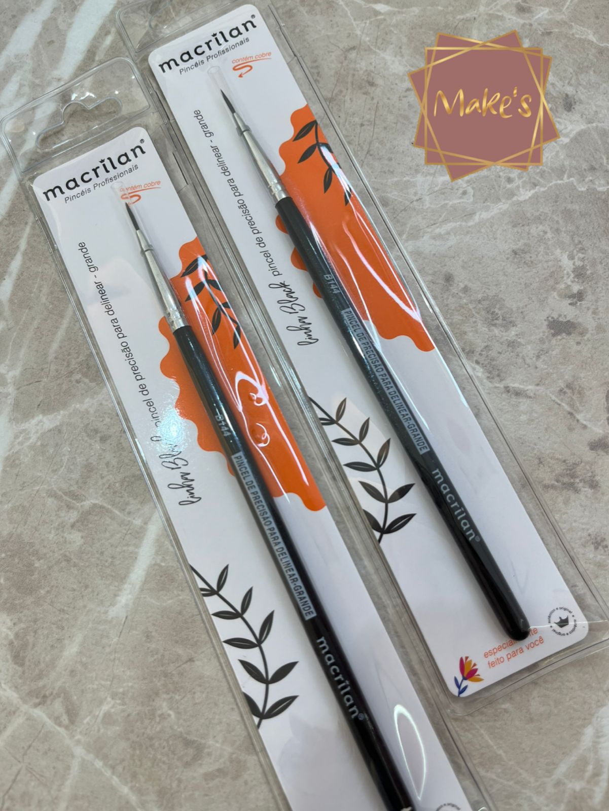 Pincel de Precisão para Delinear-grande  B144 - Macrilan