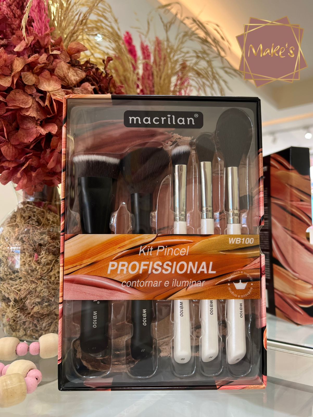 Kit de Pincéis para Contornar e Iluminar - Macrilan