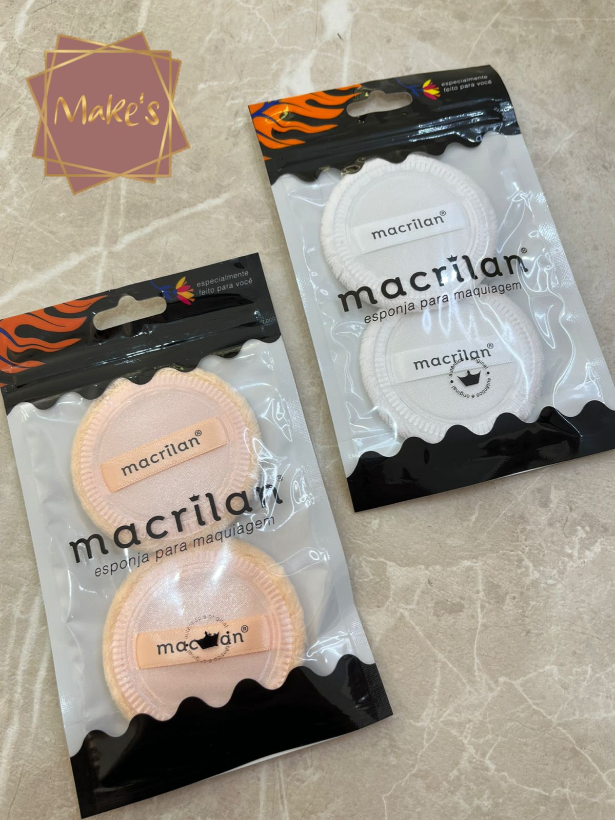 Kit EJ1-5 com 2 Esponjas Redondas - Macrilan