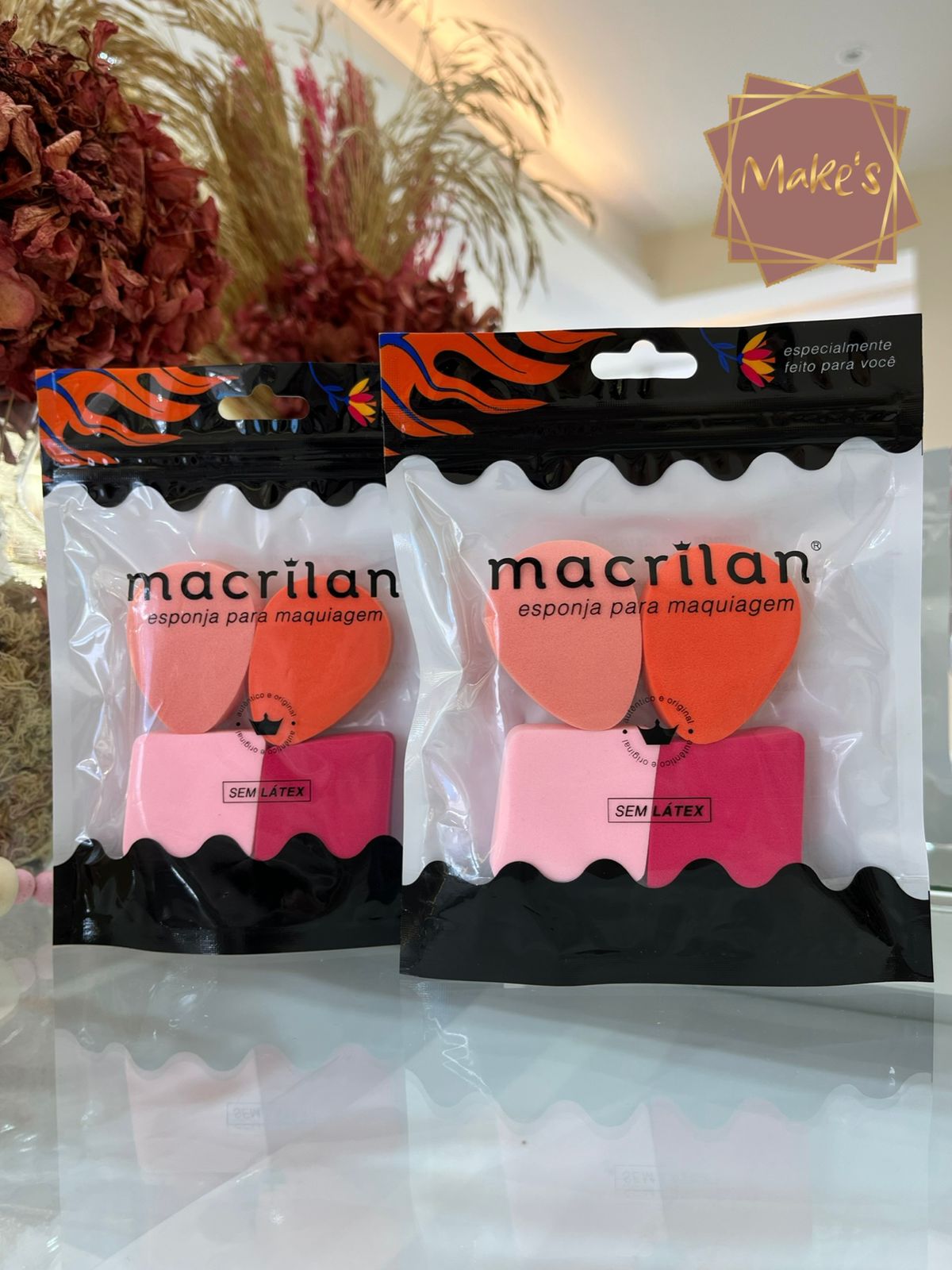 Quarteto de Esponjas para Maquiagem - Macrilan