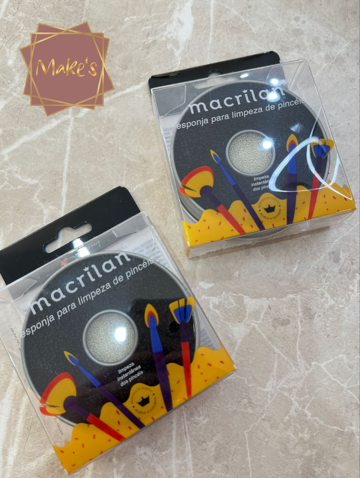 Esponja para Limpeza de Pincéis - Macrilan