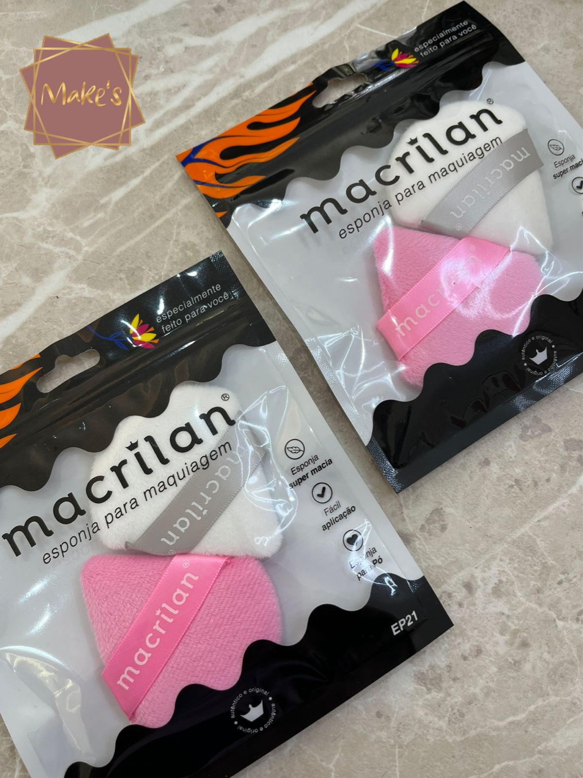 Dupla de Esponjas para Maquiagem - Macrilan