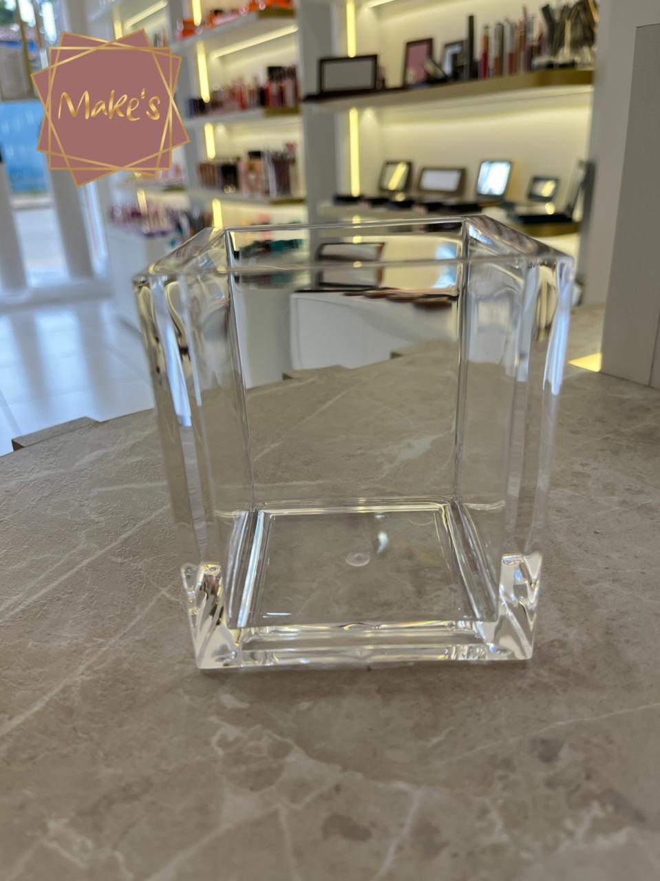 Suporte de Acrílico para Pincéis de Maquiagem