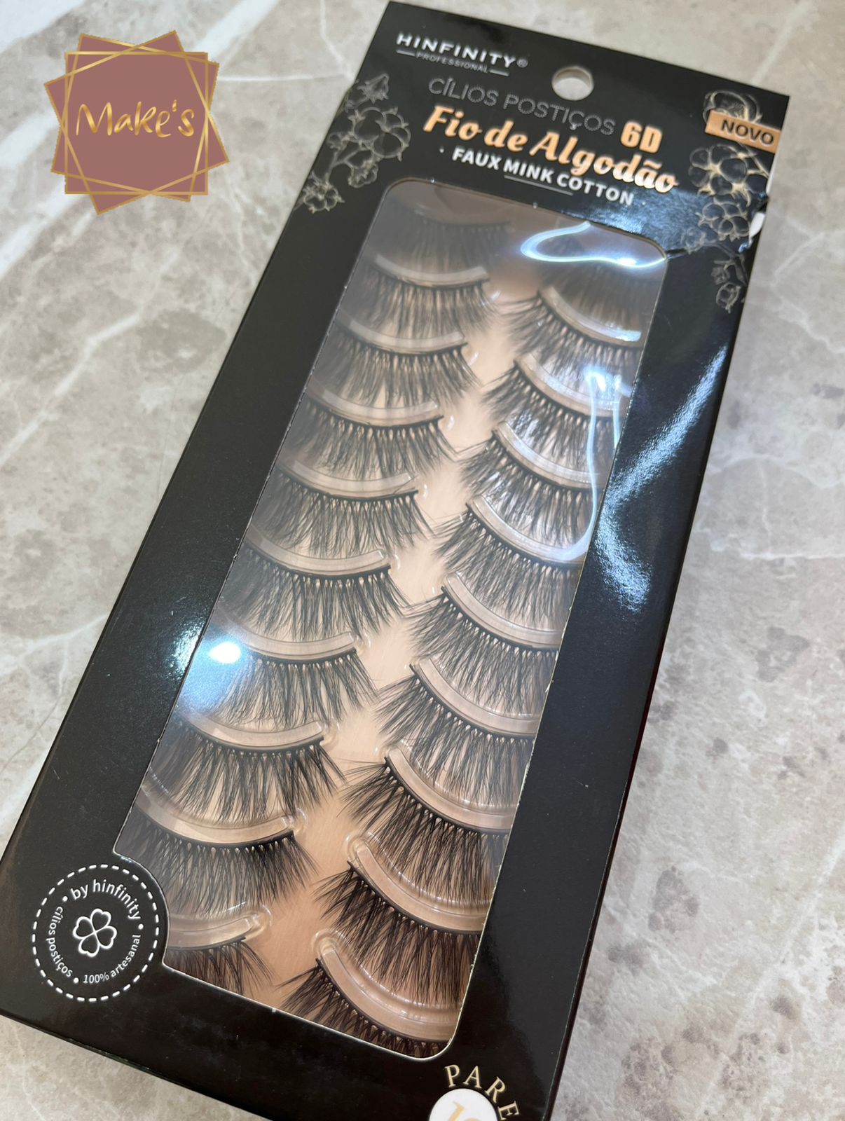 Cílios Postiços Fio de Algodão - Hinfinity