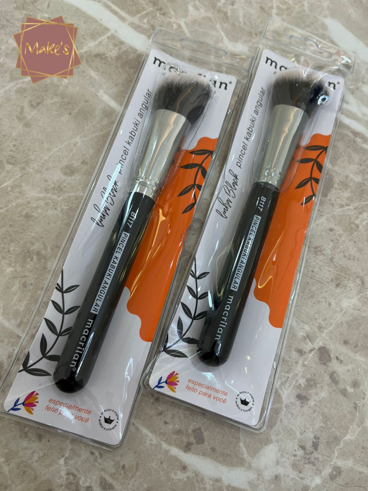 Pincel Kabuki Angular B117 - Macrilan