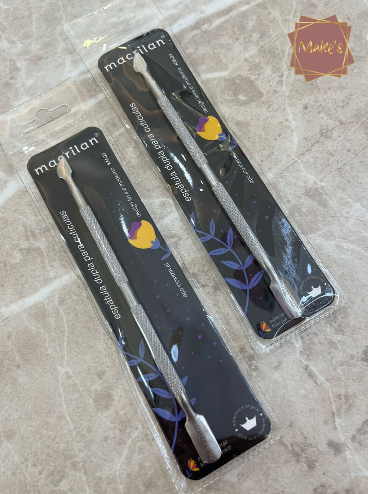 Espátula Dupla para Cutículas - Macrilan