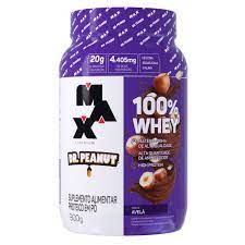 100% WHEY AVELÃ 900G  MAX TITANIUM/DR PEANUT