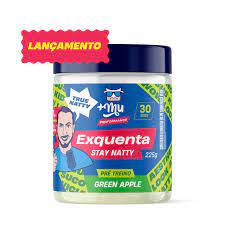EXQUENTA STAY NATTY - PRÉ TREINO - GREEN APPLE - 225G
