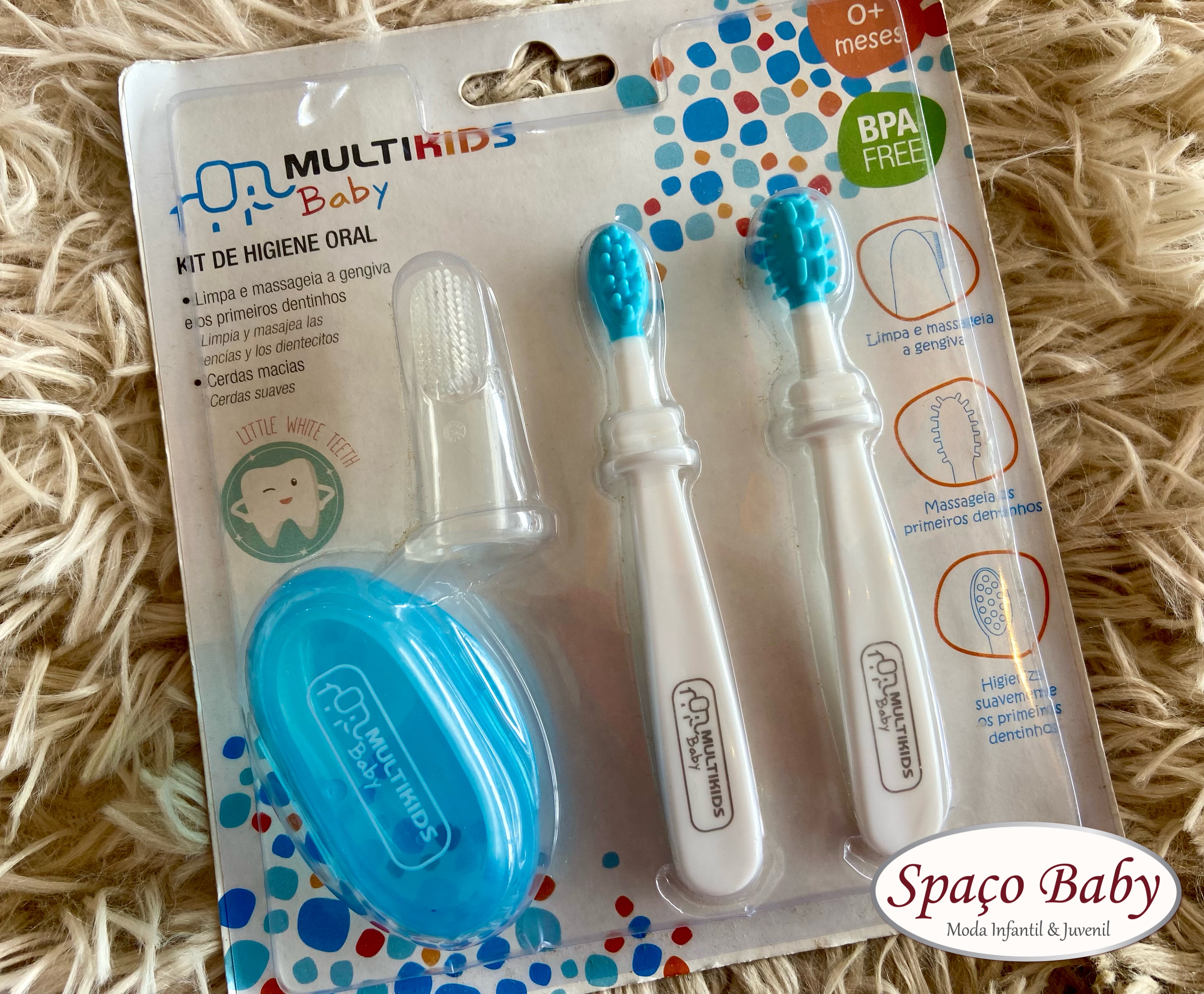 Kit higiene oral masculino multikids
