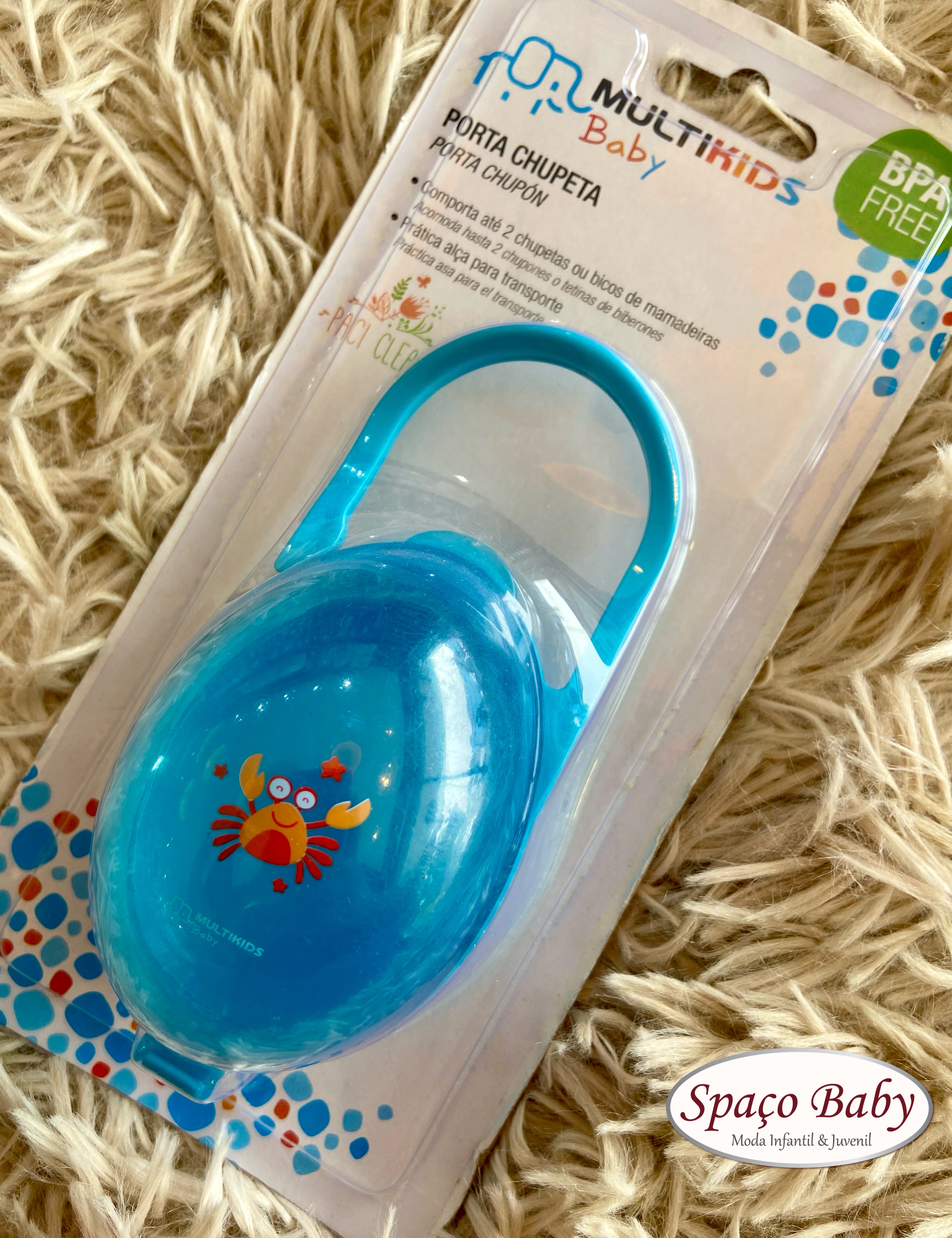 Porta chupeta masculino Multikids