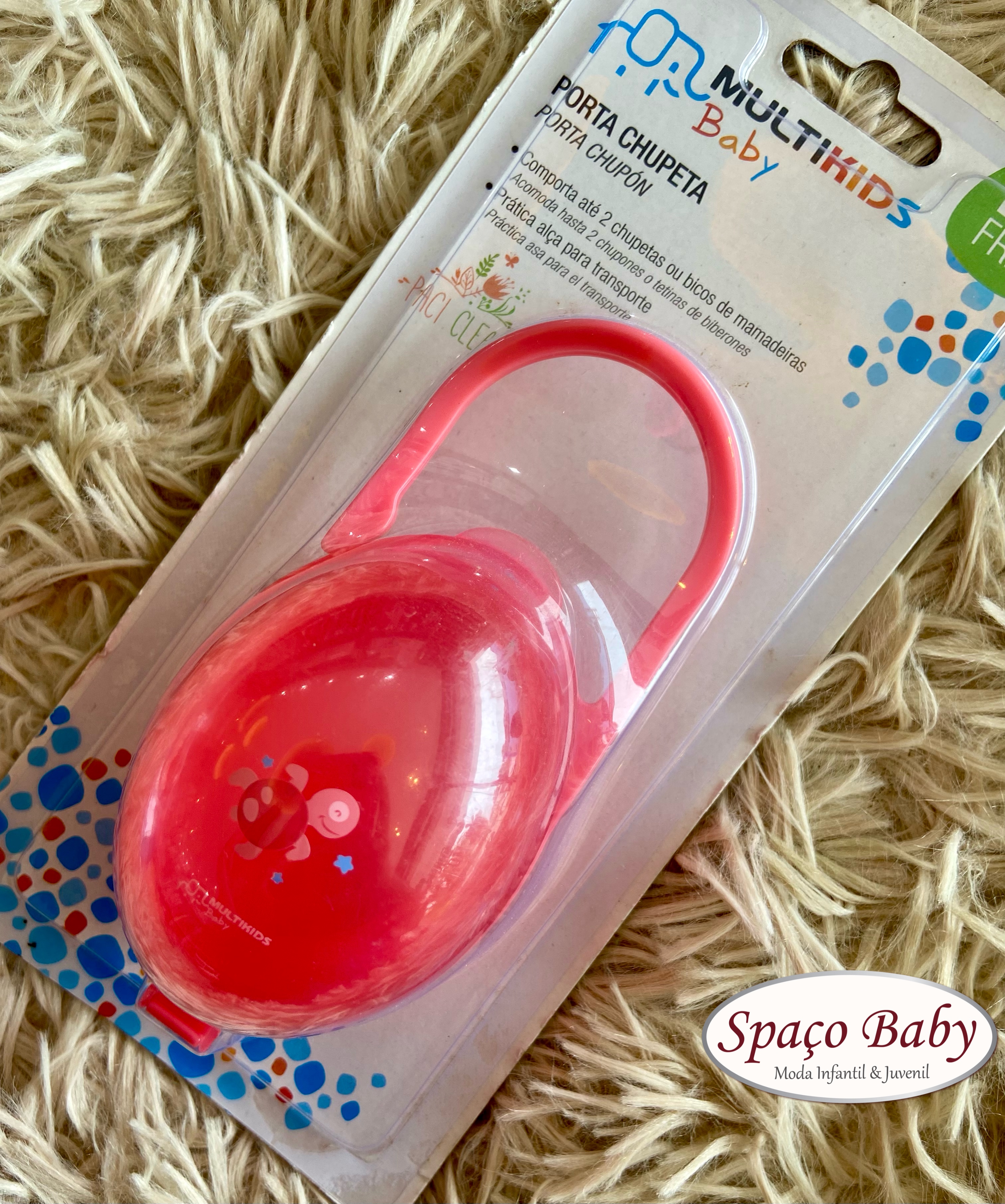 Porta chupeta feminino Multikids