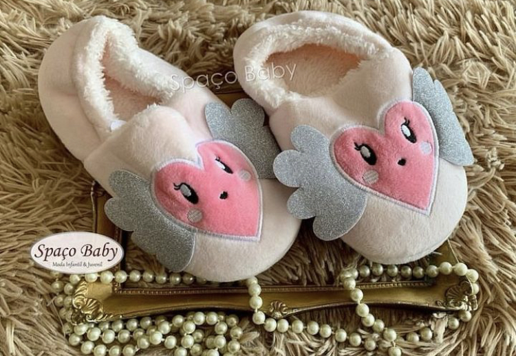 Pantufa coração