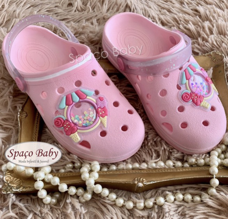 Babuche rosa sorvetes