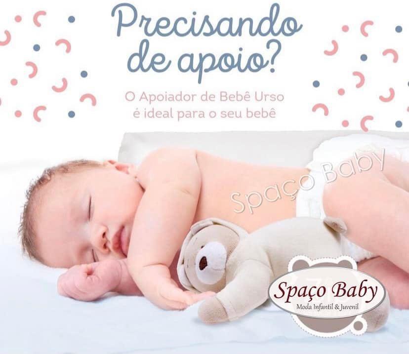 Apoio de bebê com urso