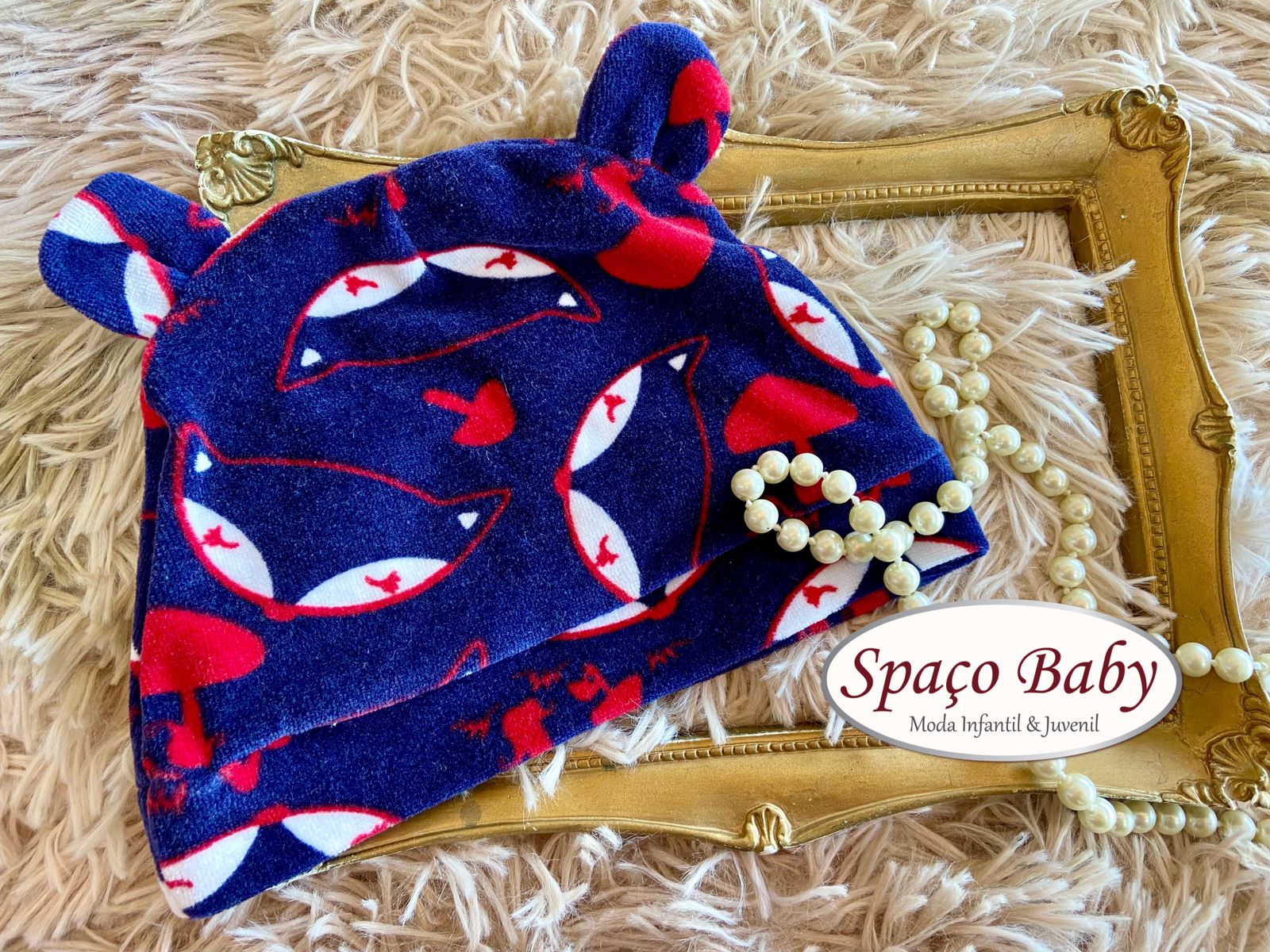 Touca raposinha orelhinha