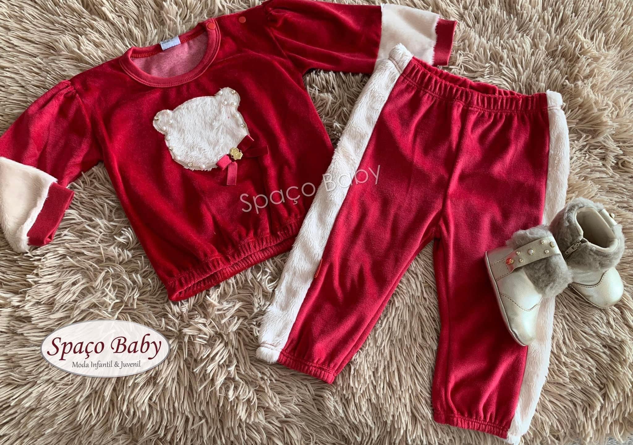 Conjunto em plush ursa