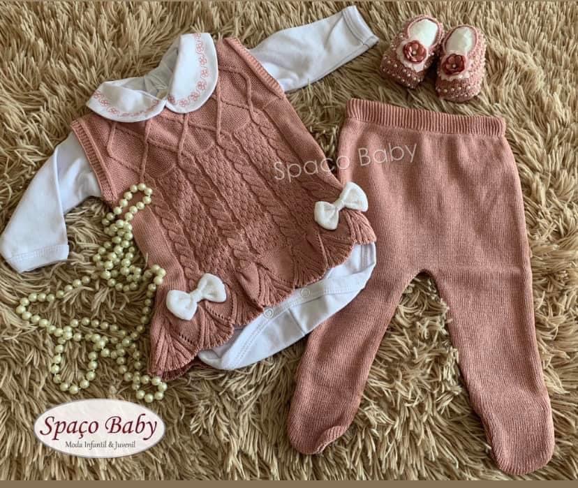 Conjunto rosê em linho