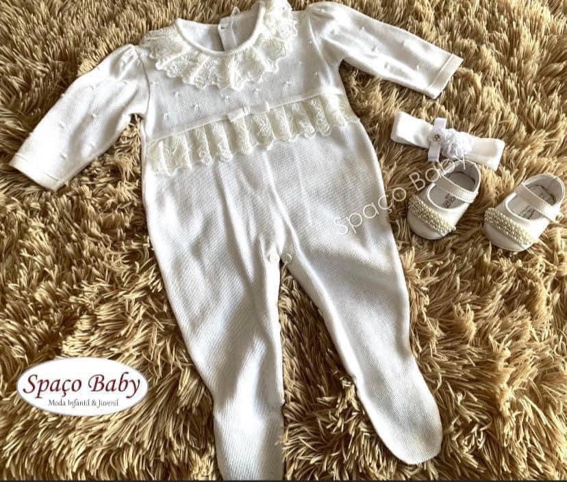 Macacão branco em linho