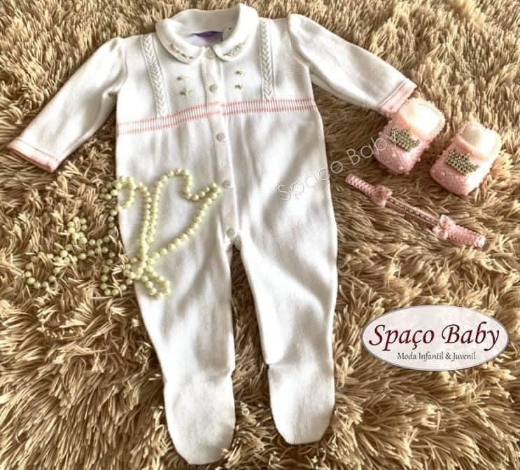 Macacão branco com flores