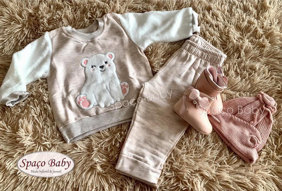 Conjunto moletom ursa