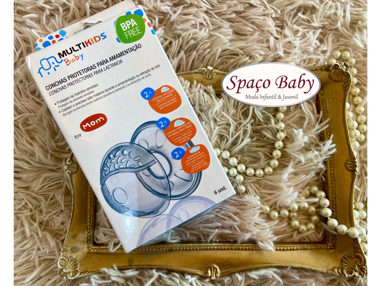 Conchas protetoras para amamentação