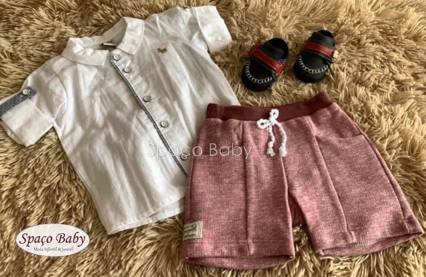 Conjunto camisa branca