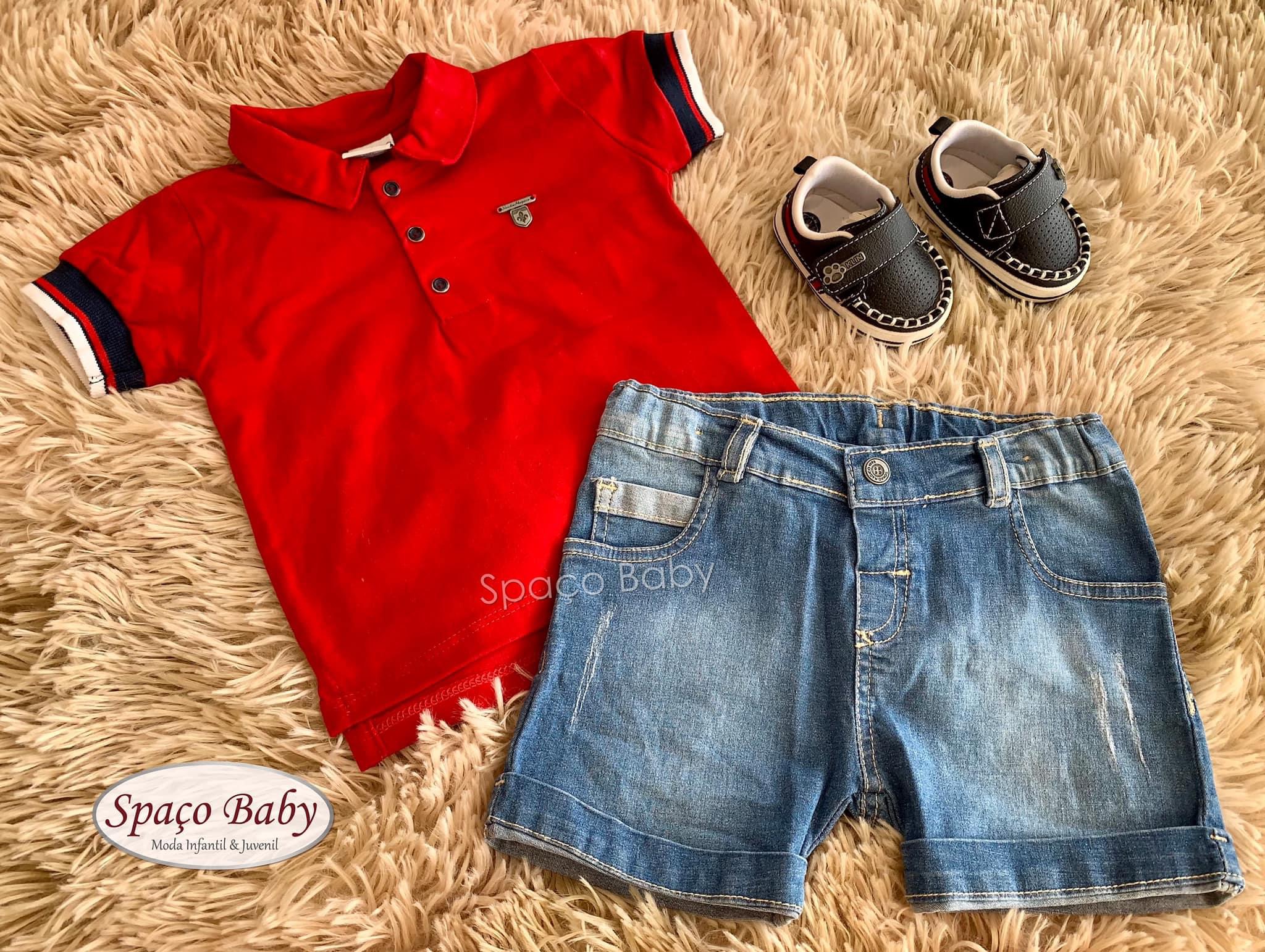 Conjunto polo e jeans