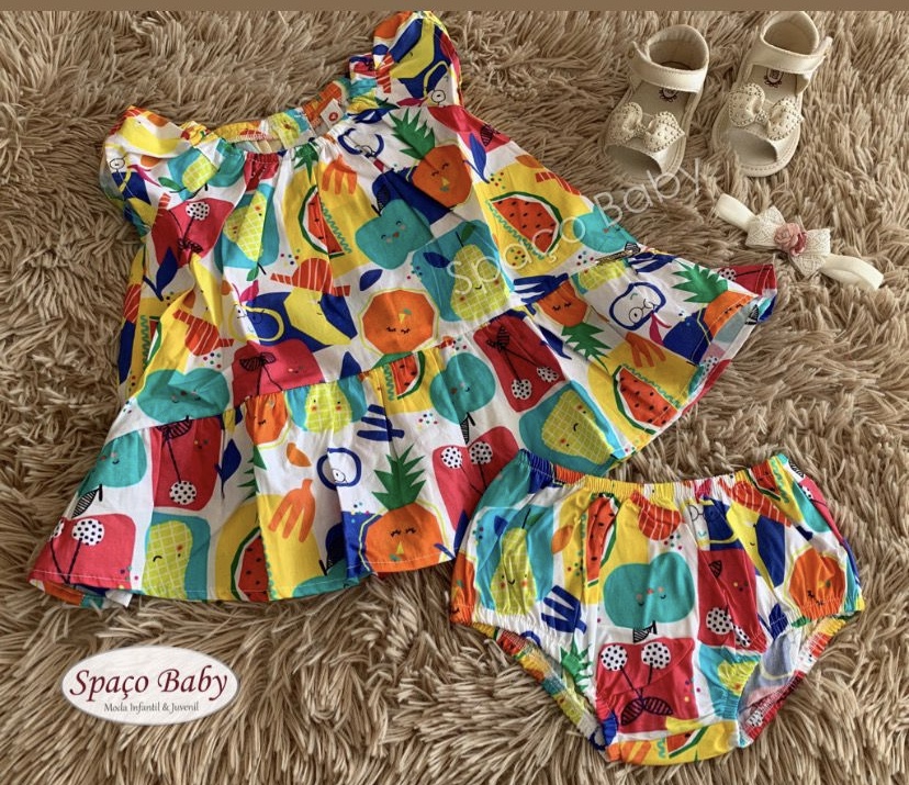 Vestido frutinhas