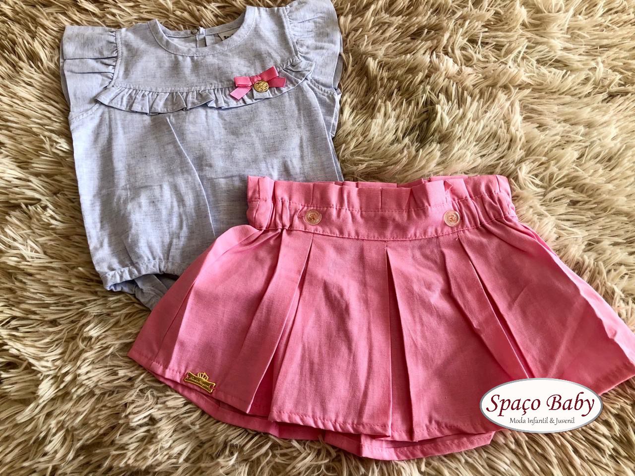 Conjunto body e saia