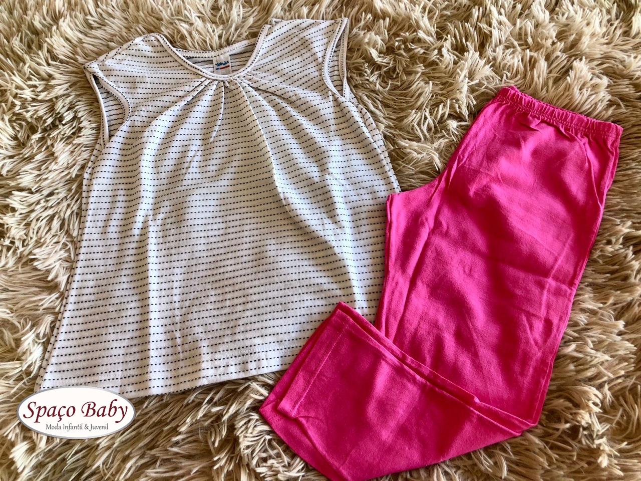 Pijama blusa e calça