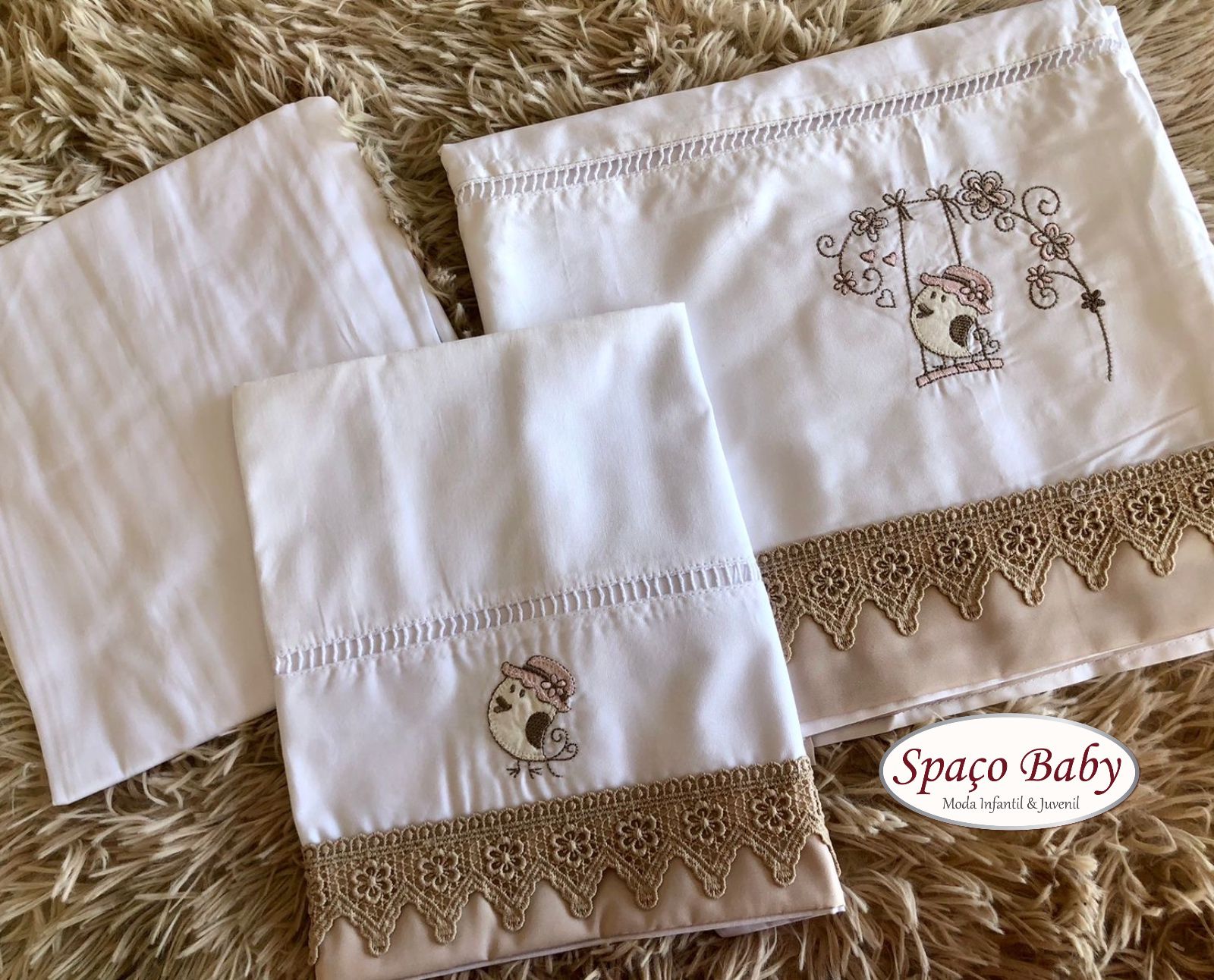 Jogo de lençol para berço