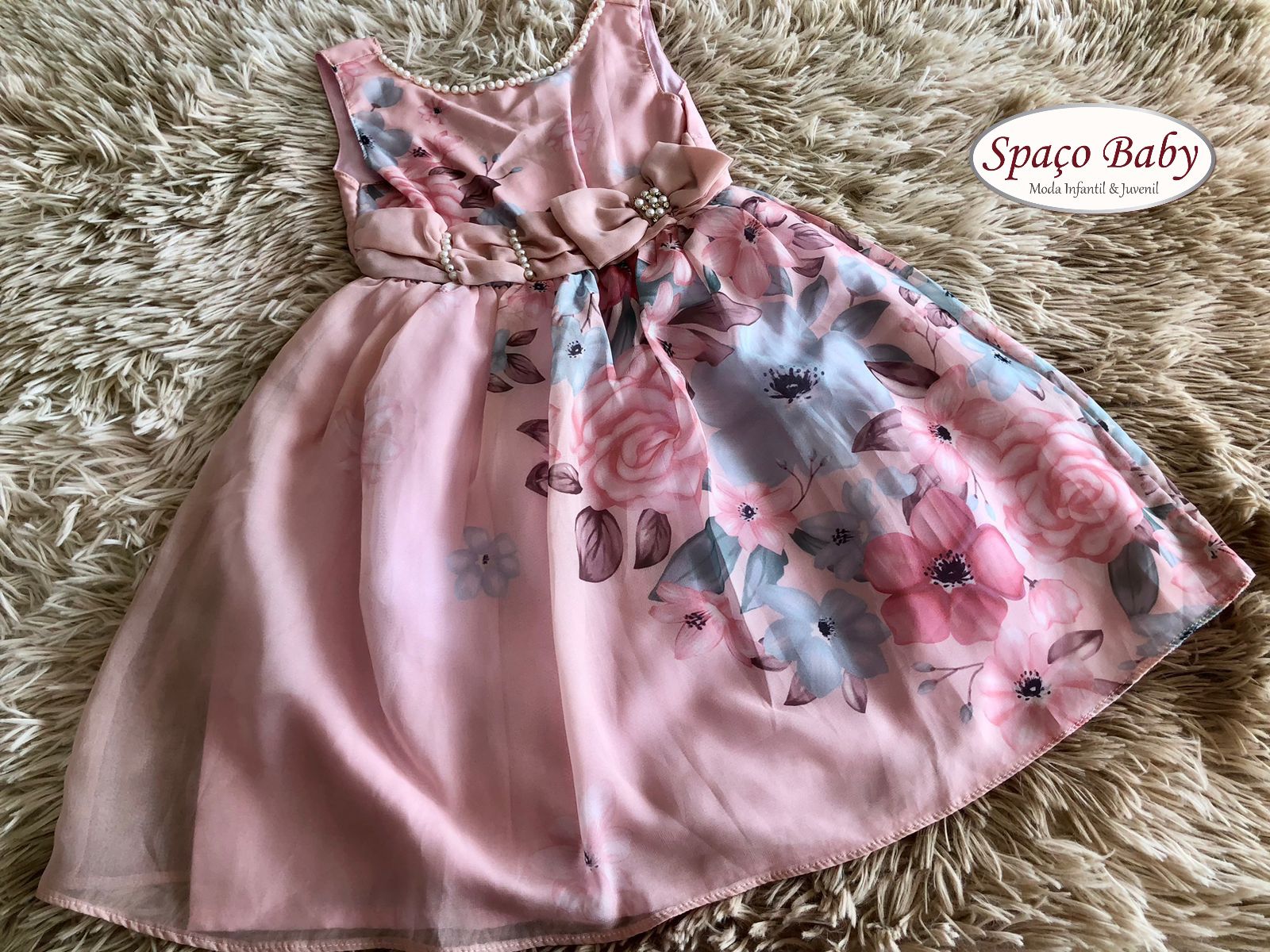 Vestido de festa flores