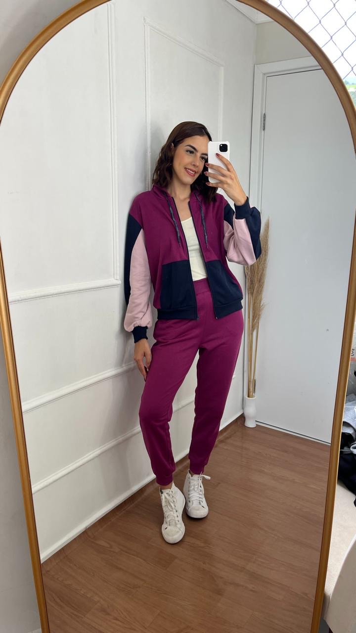 Jaqueta Fem em Moletom c/Capuz 443339326