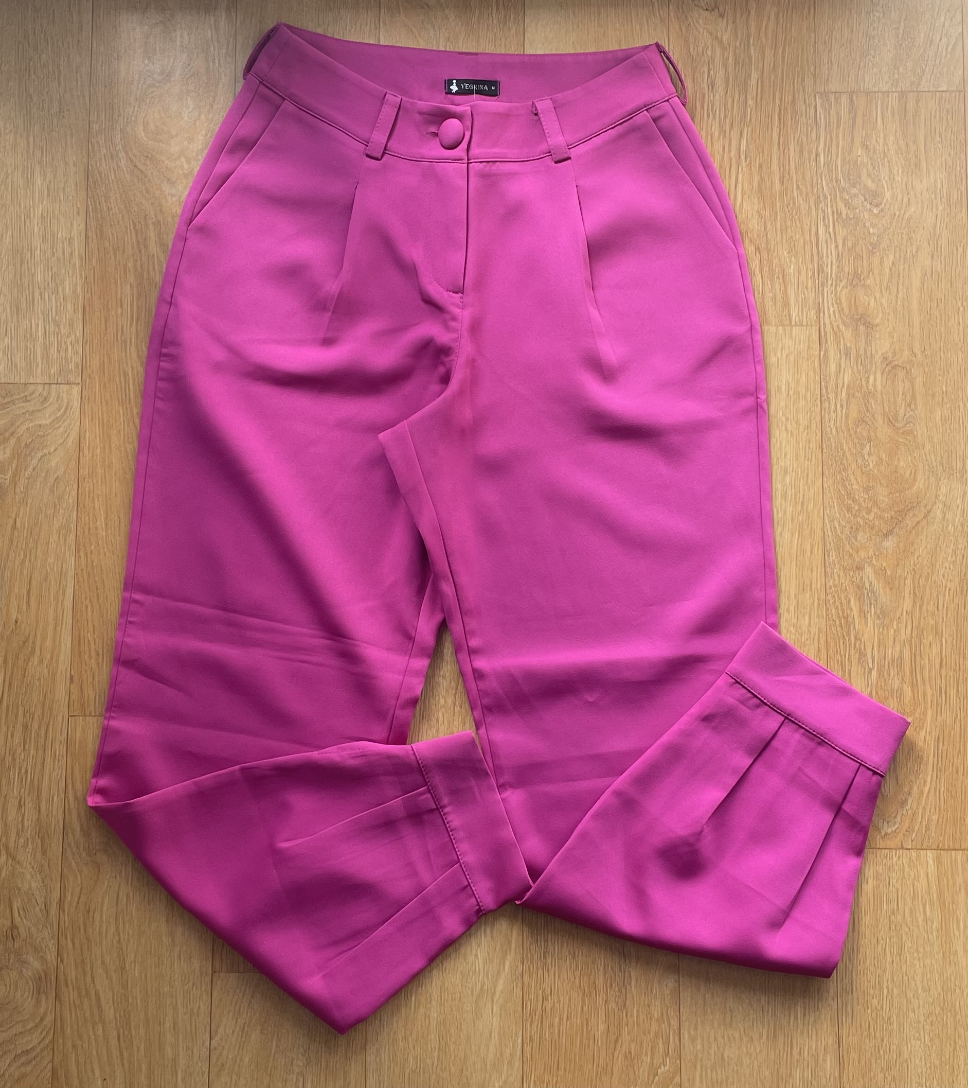Calça Cenoura em Oxford da Marca Yegrina 10420
