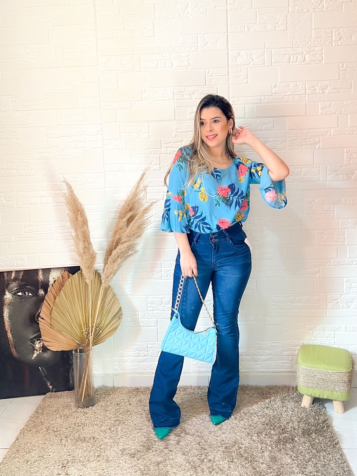 Calça Jeans Bootcut Luapole 3405