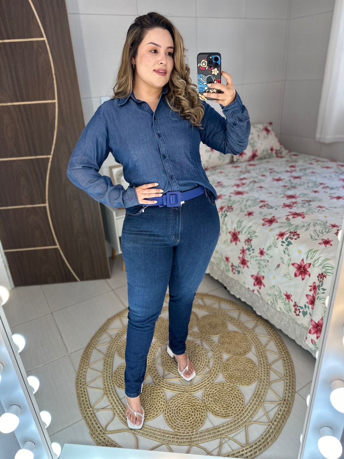 Blusão Feminino Jeans em Leocel – Luapole | Ref. 3431