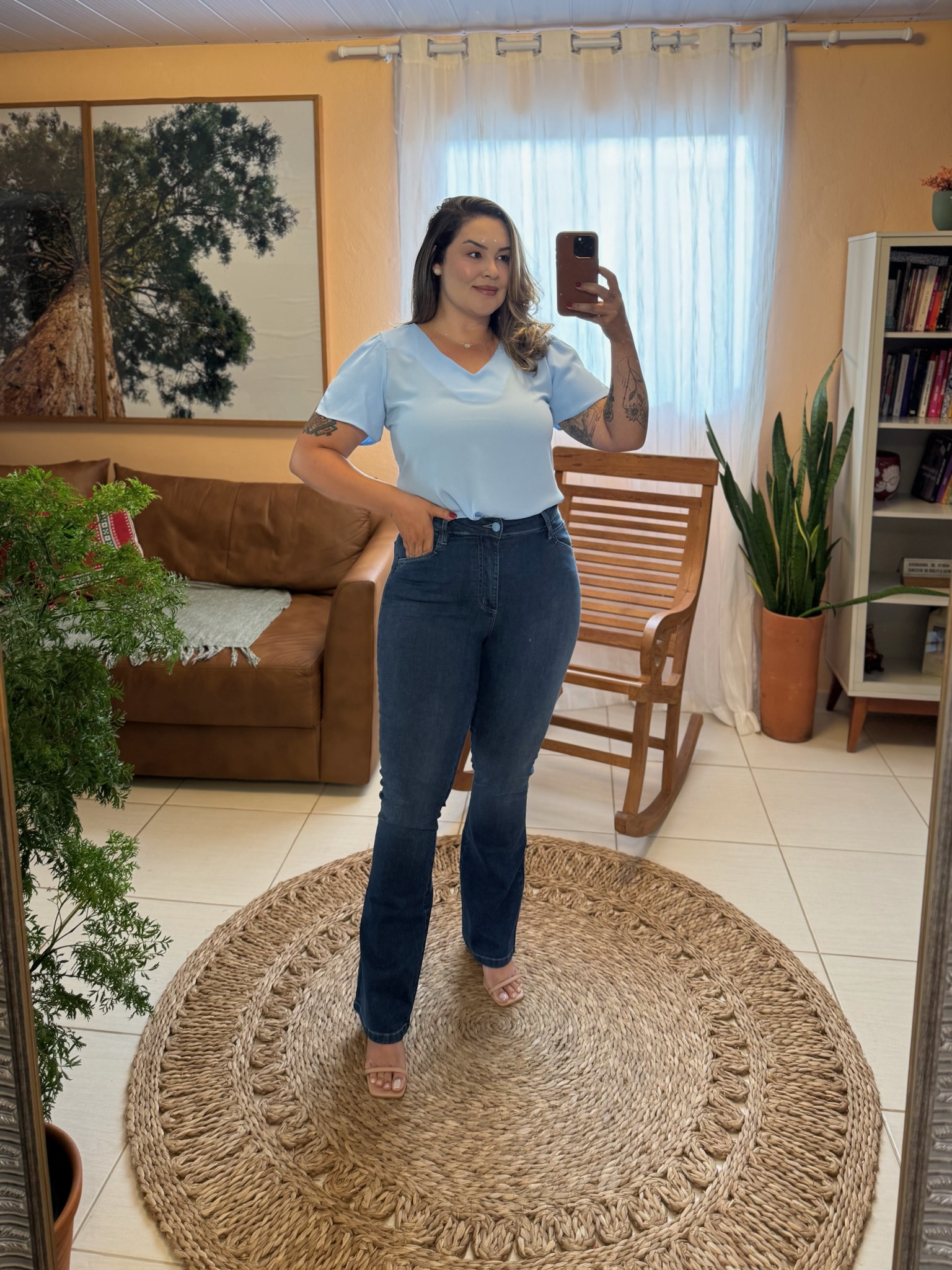 Calça Jeans Flare Luapole  3922