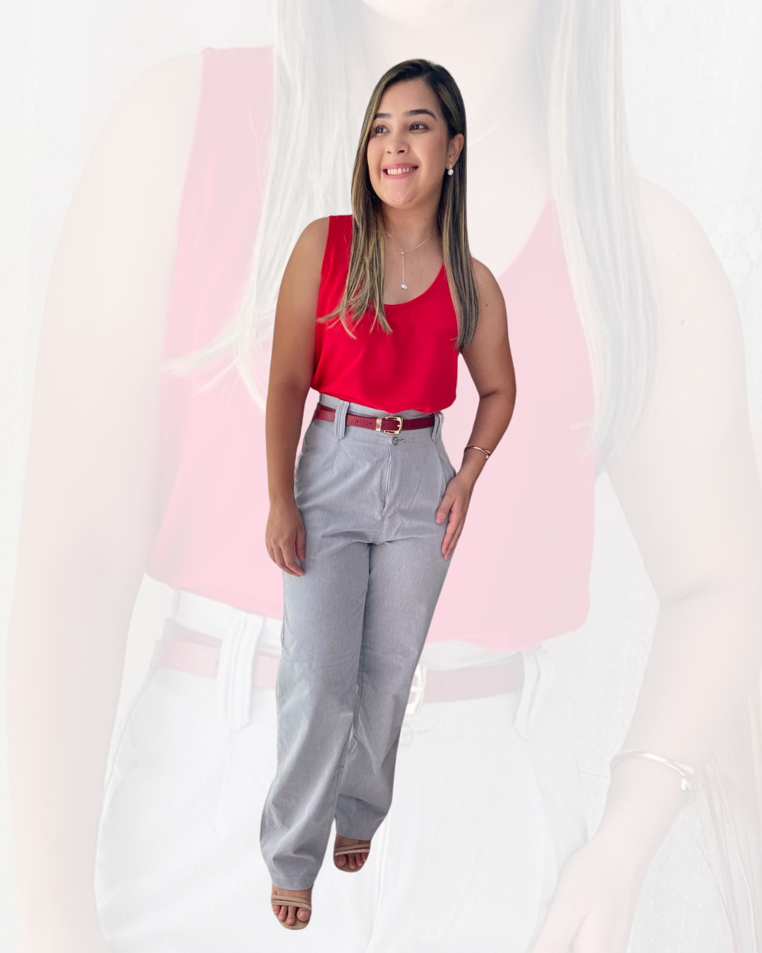 Calça Pantalona Jeans Luapole •	R.E.F: 3916