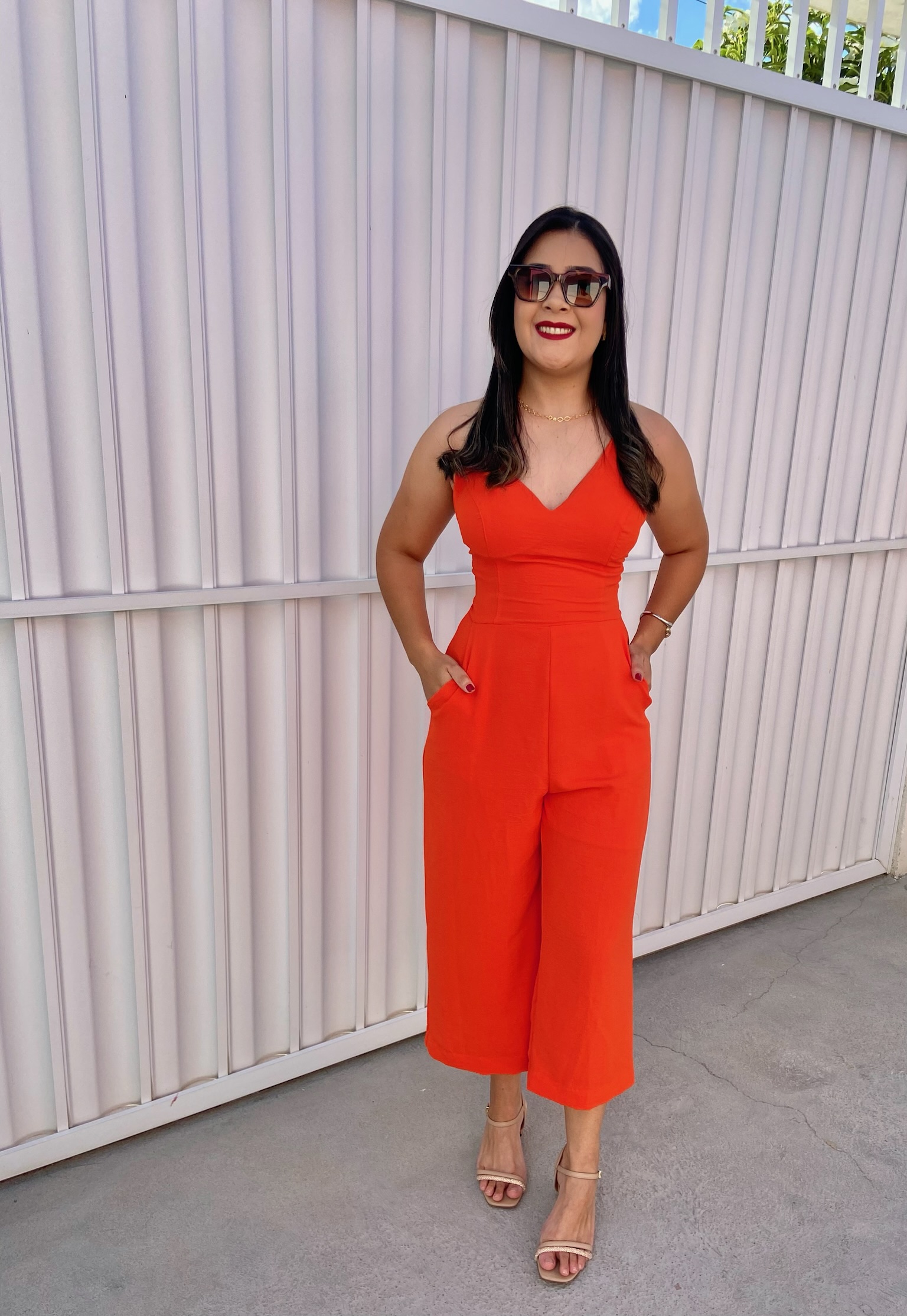 Macacão Aurora em crepe forrado 966508