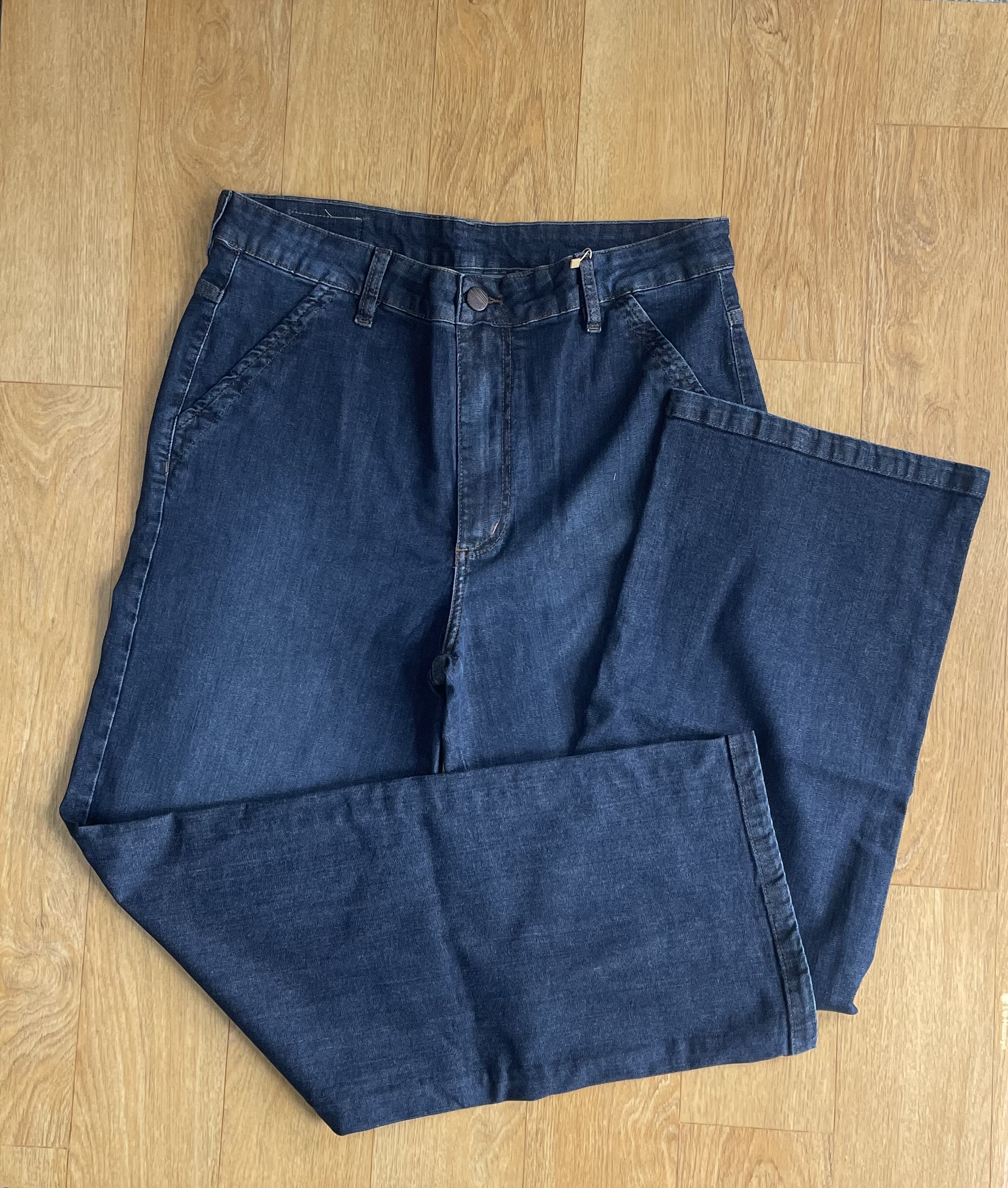 Calça Pantalona  Jeans Luapole  Safira | Ref. 3963