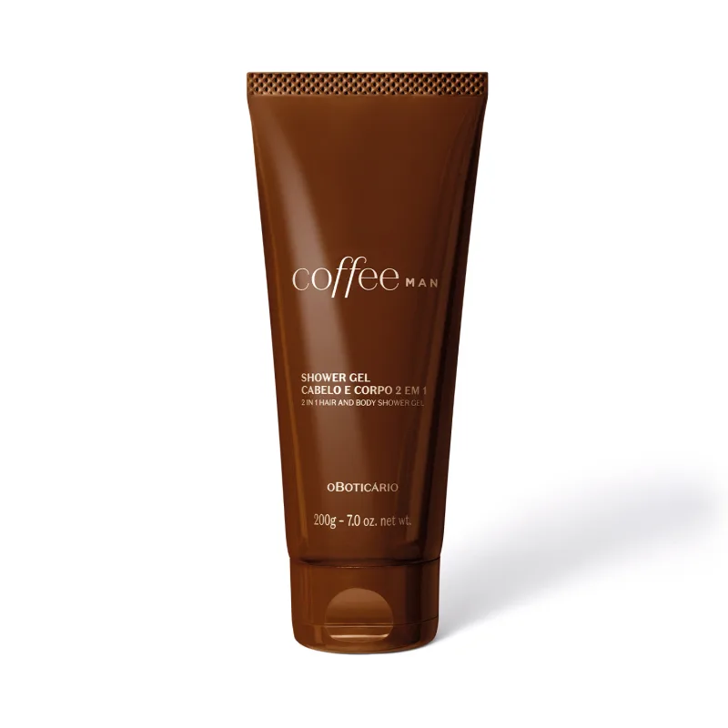 Shower Gel Cabelo e Corpo 2 em 1 Coffee Man