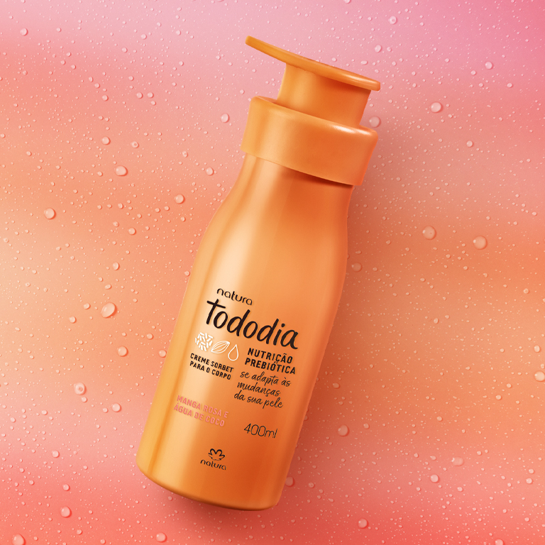 Creme Sorbet Desodorante Nutritivo para o Corpo Manga Rosa Água Coco