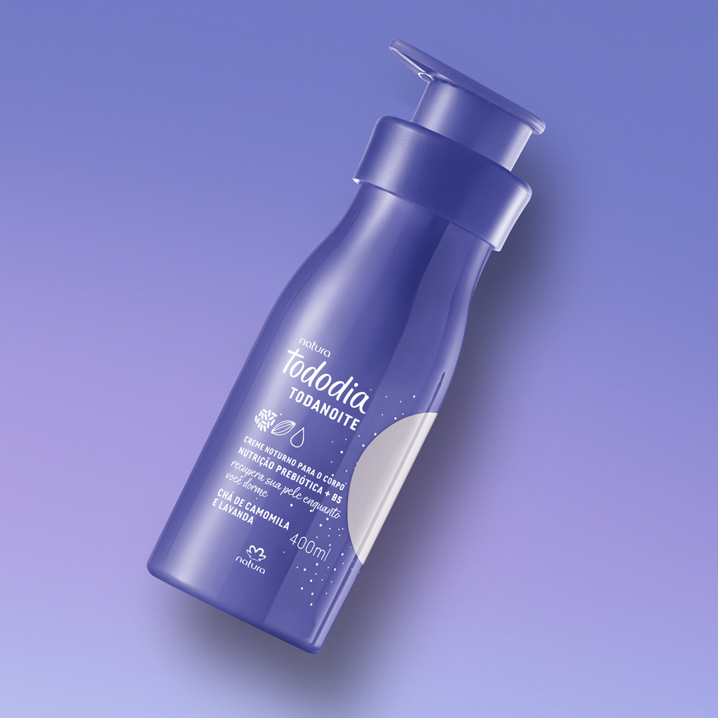 Creme Noturno Para o Corpo Todanoite Chá de Camomila e Lavanda 400ml