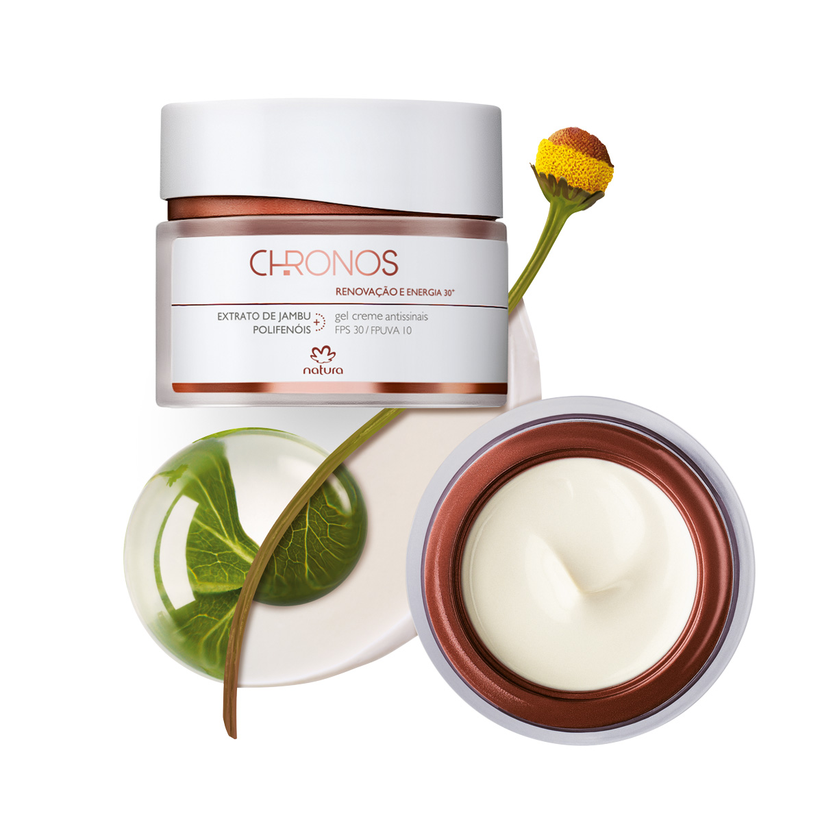 Gel Creme Antissinais 30+ Dia Renovação e Energia Chronos