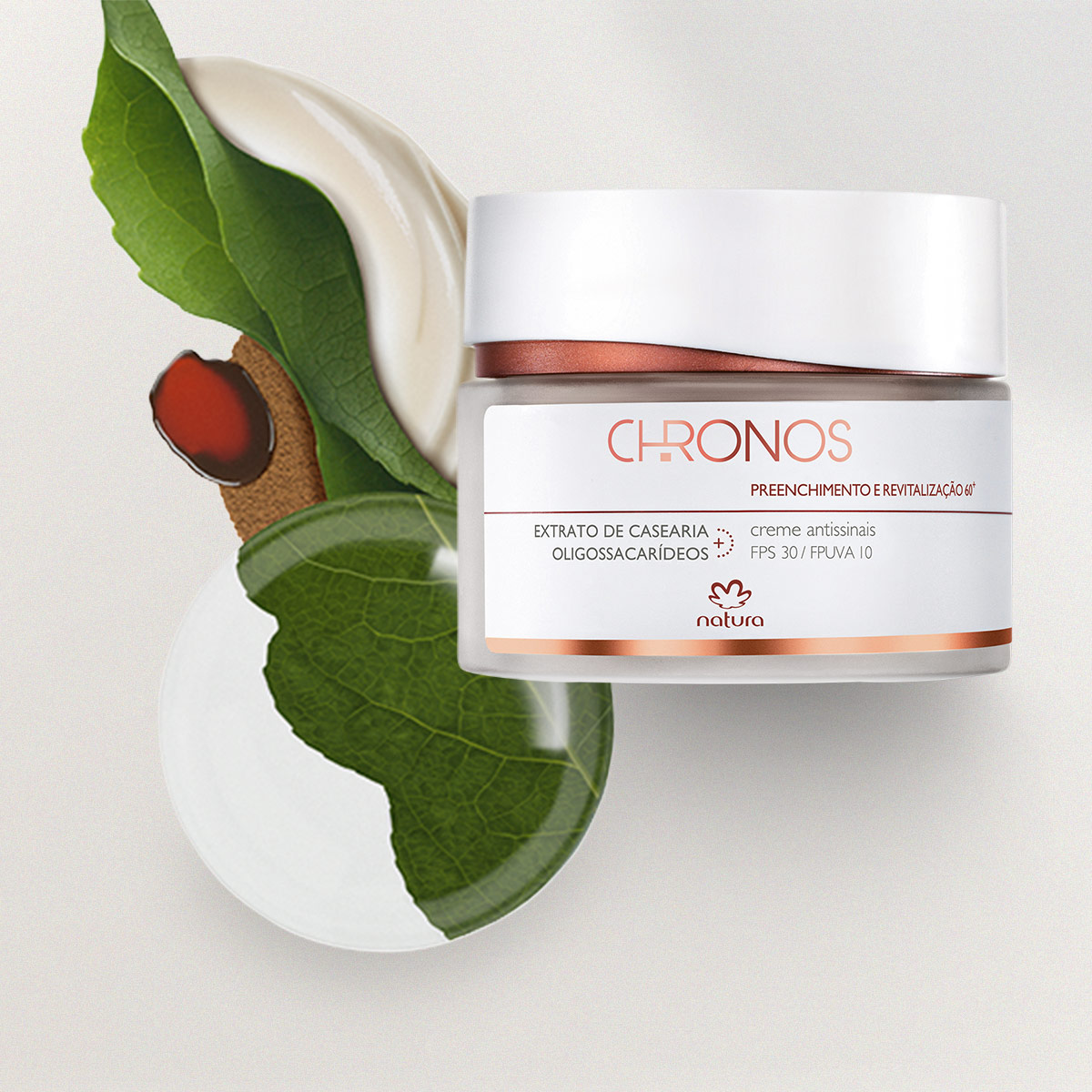 Creme Antissinais Preenchimento e Revitalização 60+ Dia Chronos