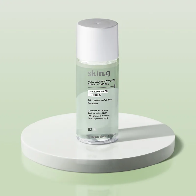 Solução Renovadora Facial Duplo Combate Skin.q 110ml