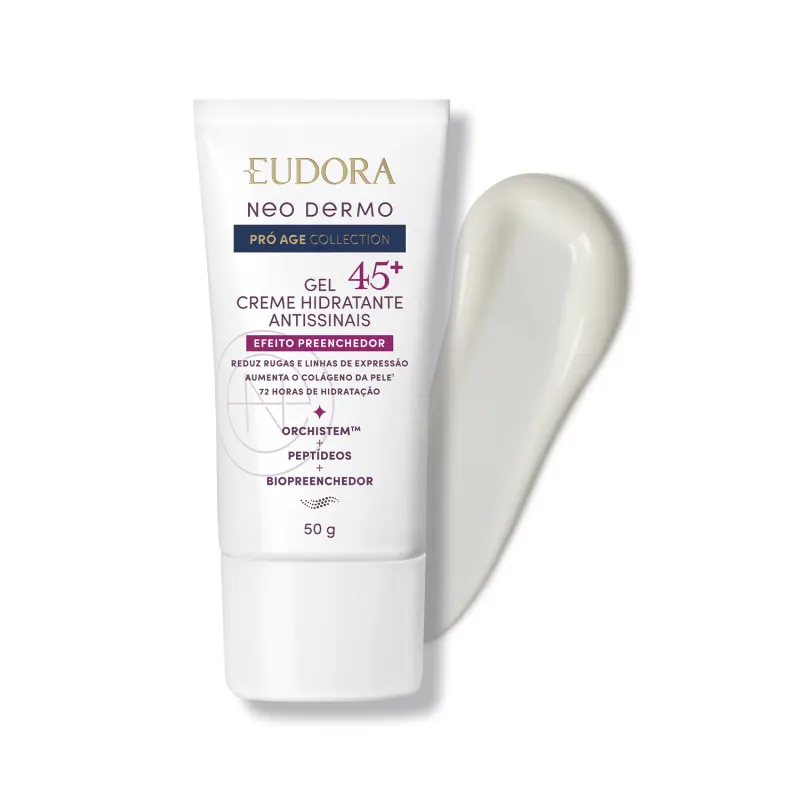 Gel Creme Hidratante Facial Antissinais 45+ Neo Dermo Pró Age Collection 50g | De 99,90 por ⤵️