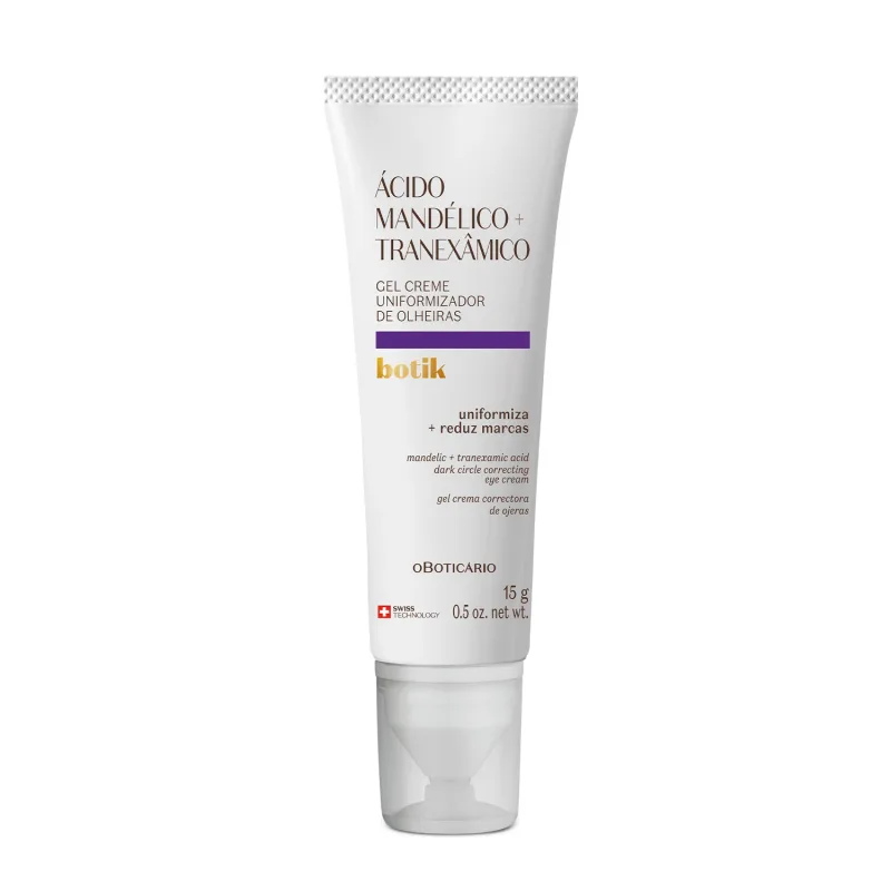 Gel Creme Uniformizador de Olheiras Ácido Mandélico + Tranexâmico Botik 15g