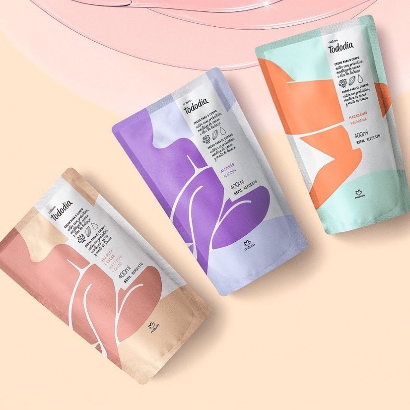 Refil de hidratante corporal Natura TodoDia 400ml