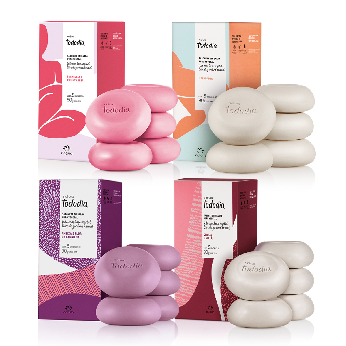 Sabonete em barra Natura Tododia 5 unidades